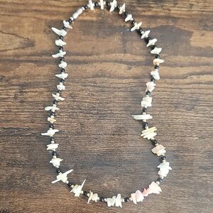 Multi-Color Bead & Shell Necklace